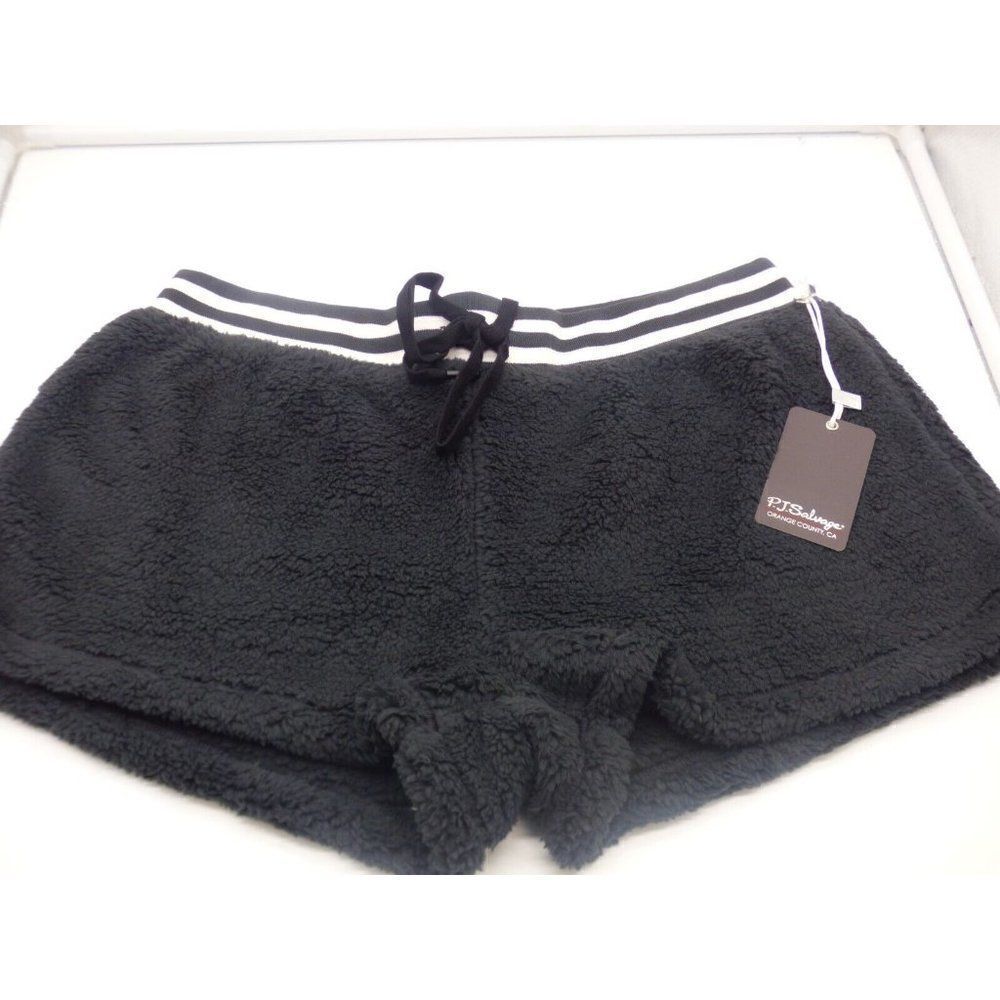 $48.00 P. J. Salvage Cozy Items Sherpa Fleece Lounge Shorts, Charcoal, M (RPBOS)